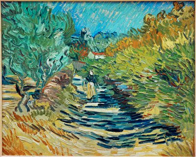 La route de Saint-Remy (huile sur toile) - Vincent van Gogh