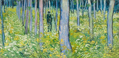 Sous-bois avec deux figures - Vincent van Gogh