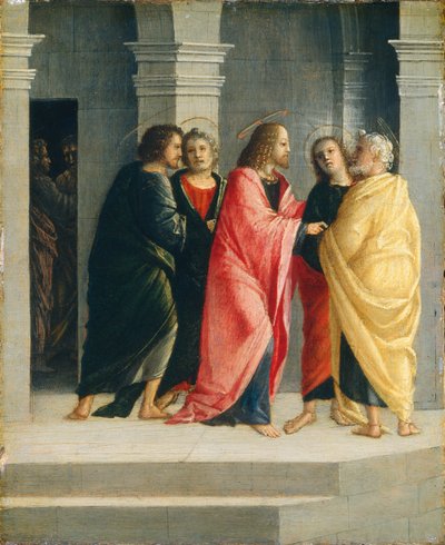 Christ instruisant Pierre et Jean de préparer la Pâque - Vincenzo Civerchio