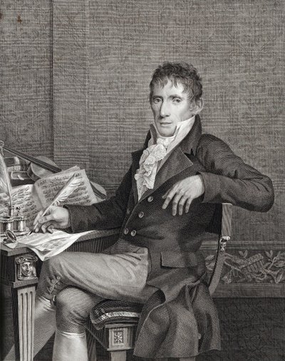 Portrait du violoniste et compositeur Alessandro Rolla 1757-1841, vers 1810 - Vincenzo Raggio
