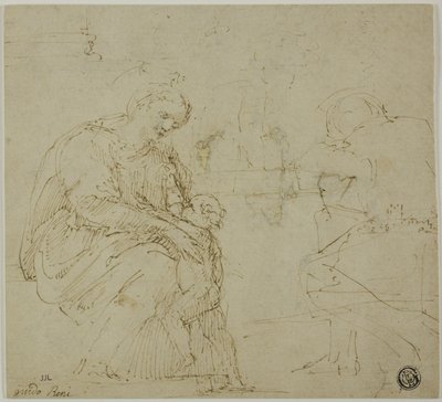 Esquisses de la Vierge et l