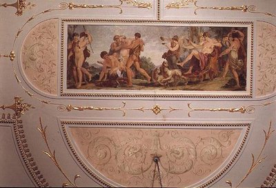 Plafond de la salle de musique pompéienne - Vincenzo Valdre