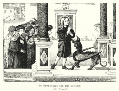 Saint Tryphonius et le Basilic - Vittore (after) Carpaccio