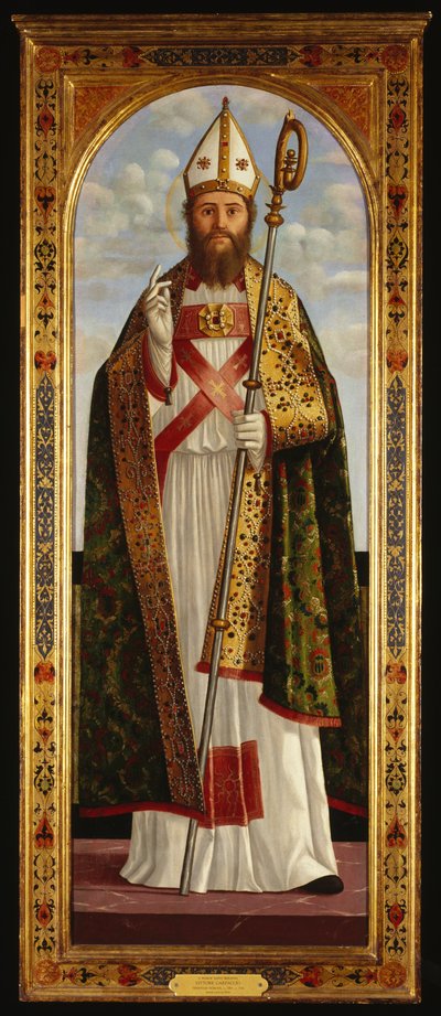 Un évêque saint bénissant - Vittore Carpaccio
