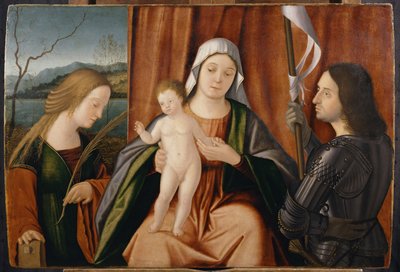 Madone et Enfant avec les saints Catherine d