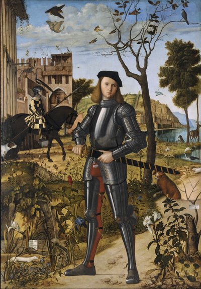 Jeune chevalier dans un paysage (également connu sous le titre « Portrait d