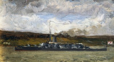 Vapeur sur le rivage - Vittorio Avondo