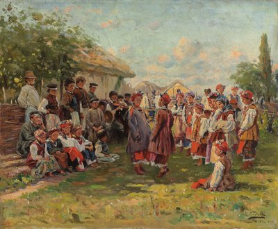 Festival dans un village ukrainien, vers 1882-1917 - Vladimir Egorovic Makovsky
