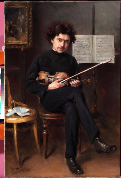 Portrait du violoniste et compositeur Jan Kubelik (1880-1940) - Vladimir Egorovic Makovsky
