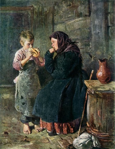 La rencontre de la mère et du fils - Vladimir Egorovic Makovsky