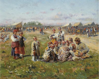 La Fête du village, 1882 - Vladimir Egorovic Makovsky
