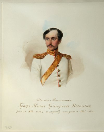 Portrait du comte Ivan Grigoryevich von Nostitz - Vladimir Ivanovich Hau