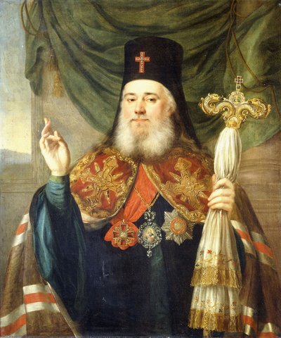Portrait de Platon, Métropolite de Moscou et Kolomna - Vladimir Lukich Borovikovsky