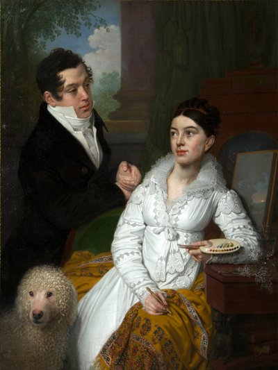 Portrait de la princesse Alexandra et du prince Aleksey Lobanov-Rostovsky - Vladimir Lukich Borovikovsky