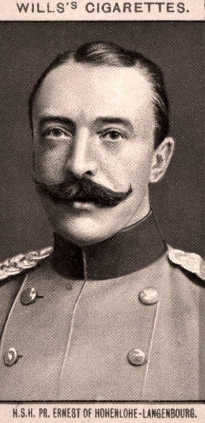 S.A.S, PR. Ernest de Hohenlohe-Langenbourg, 1908 - WD and HO Wills