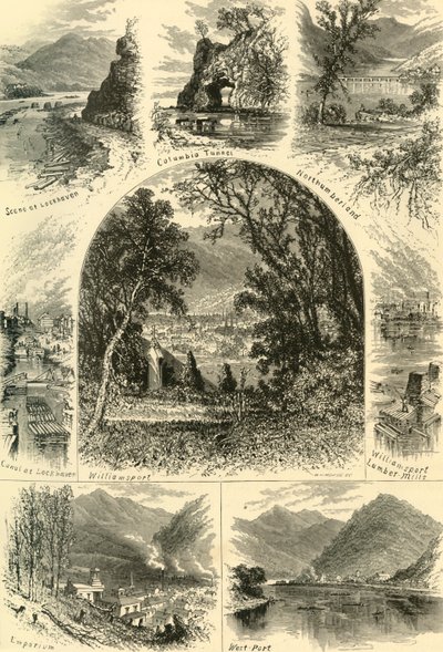 Scènes sur la Susquehanna - W.H. Morse