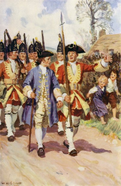 Toute la journée, le sergent et le jeune soldat ont marché ensemble - W.R.S. (after) Stott