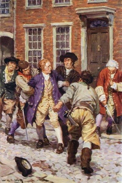 "À cet instant, plusieurs hommes se précipitèrent et saisirent Jones" - W.R.S. (after) Stott