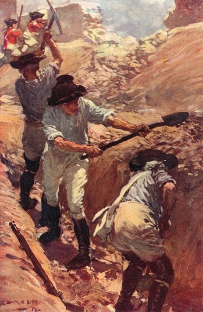 Clive dans les tranchées à Arcot - W.R.S. (after) Stott