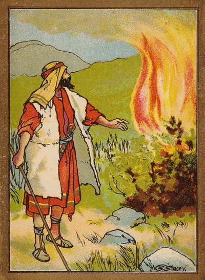Moïse et le buisson ardent - W.S. Stacey