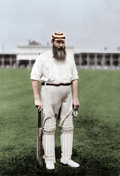 Dr WG Grace, joueur de cricket anglais, jouant pour le London County Cricket Club, vers 1899 - William Albert Rouch