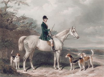 M. William Long sur Bertha, gravé par E. Hacker, 1849 - W. Barraud