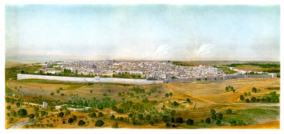 Panorama de Jérusalem, vers 1870 - W. Dickens