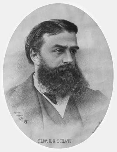 Portrait de Giovanni Battista Donati (1826-1873), mathématicien et astronome italien - John Ward Dunsmore