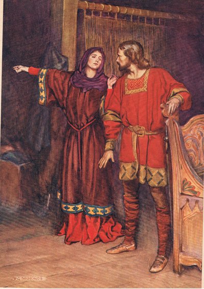 Gertrude révèle que Hamlet a tué Polonius, de 
