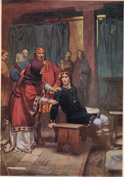La reine essaie de réconforter Hamlet, de 