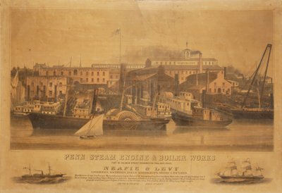 Moteur à vapeur Penn et chantier naval Neafie & Levy - W. H. Rease