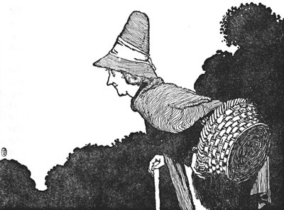 Et Rencontra une Vieille Femme avec un Panier Plein de Baies, vers 1930 - William Heath Robinson
