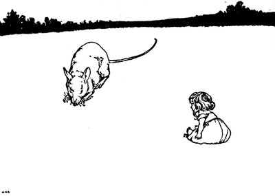 Pauvre petite chose ! Dit la souris des champs, vers 1930 - William Heath Robinson