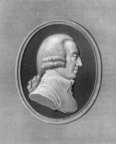 Adam Smith, philosophe et économiste écossais du 18e siècle, 1836 - W. Holl