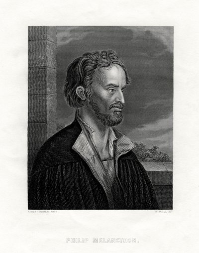 Philipp Melanchthon, théologien et écrivain allemand de la Réforme protestante, 19ème siècle - W. Holl
