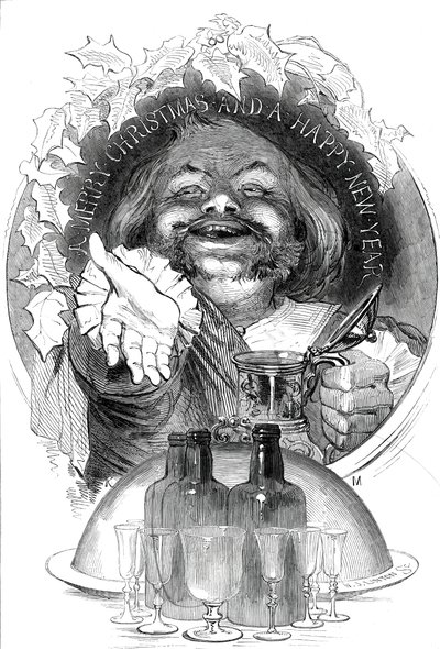 Joyeux Noël et Bonne Année, 1845 - W. J. Linton