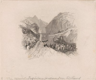 Hannibal passant les Alpes (vignette) - W. R. Smith