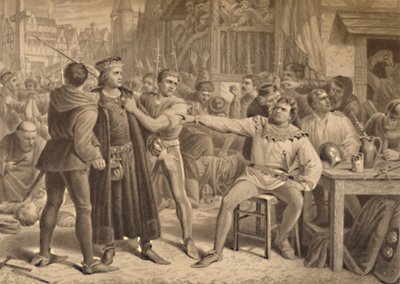 Lord Saye et Sele amenés devant Jack Cade, 1886 - W Ridgway