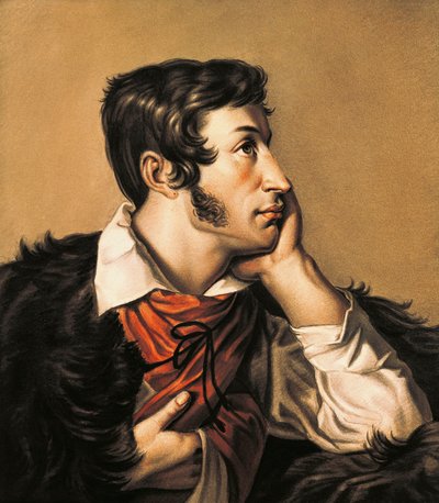 Portrait du poète polonais Adam Mickiewicz - Walenty Wankowicz