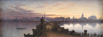 Cologne depuis le pont de bateaux, 1890 - Waller Hugh Paton
