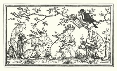 La Mariée du lapin (gravure) - Walter (after) Crane