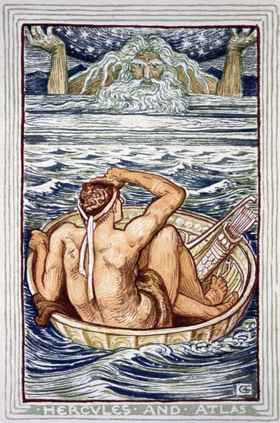 Héraclès et Atlas - Walter Crane