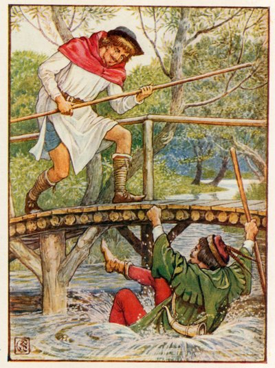 Robin des Bois et Petit Jean - Walter Crane