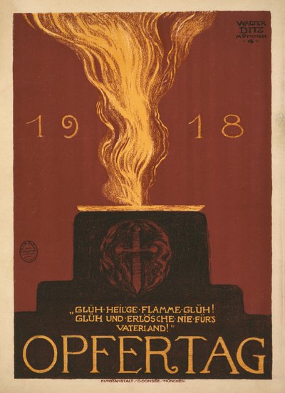 1918 Opfertag Jour de sacrifice, 1918 - Walter Ditz