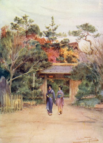 Porte des jardins de Shakwe près de Tokyo - Walter Frederick Roofe Tyndale