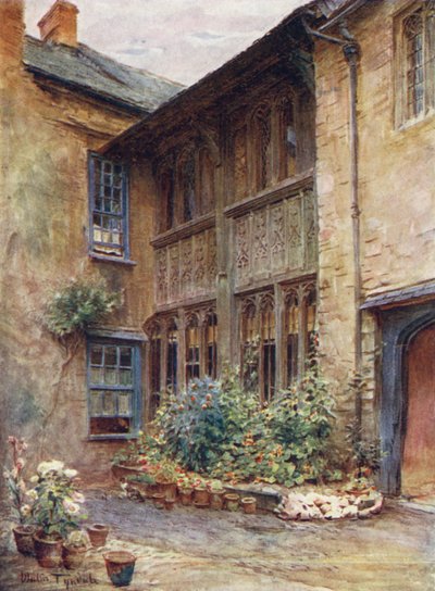 Wessex : la cour du Luttrell Arms, Dunster - Walter Frederick Roofe Tyndale