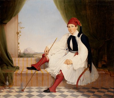 Portrait de John B. Carmac, en costume grec d