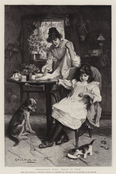 Petit-déjeuner terminé, la grâce est dite - Walter Granville Smith