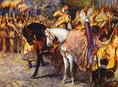 Illustration pour Kenilworth de Sir Walter Scott - Walter Grieve