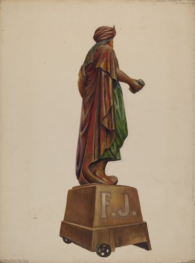 Figure de magasin de cigares, vers 1937 - Walter Hochstrasser